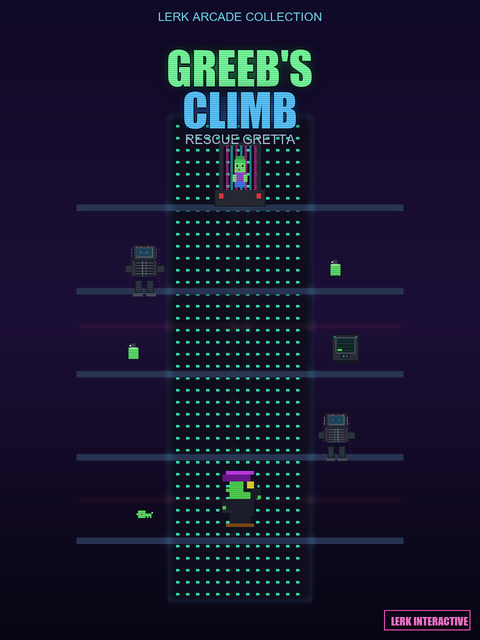 Greeb's Climb cabinet art
