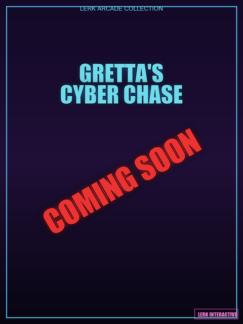 Gretta's Cyber Chase cabinet art
