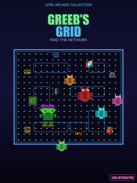 Greeb's Grid cabinet art