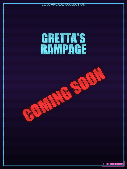 Gretta's Rampage cabinet art