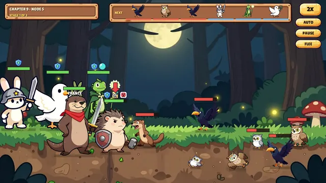 The night forest: Lord Hoot's owls